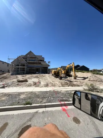 Concrete work at a new home by MD Concrete in Utah