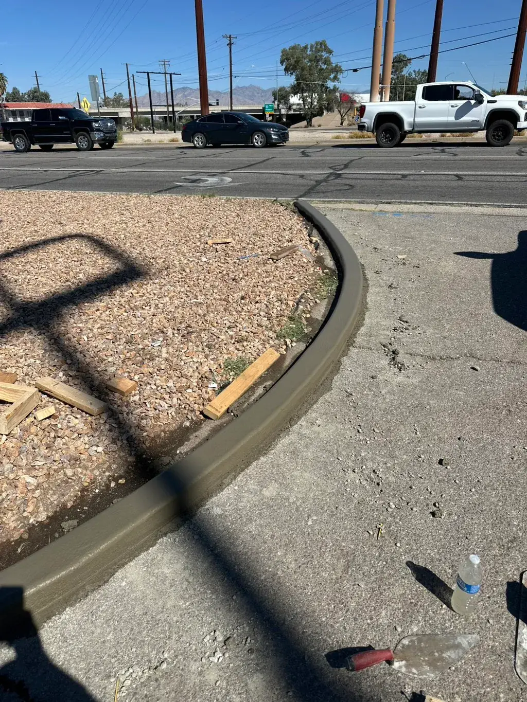 New curb and sidewalk by MD Concrete in Utah